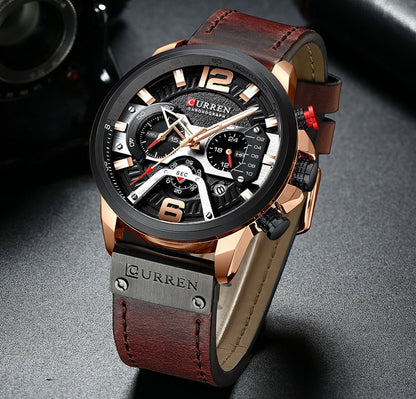 Montre-bracelet analogique élégante à bracelet en acier inoxydable