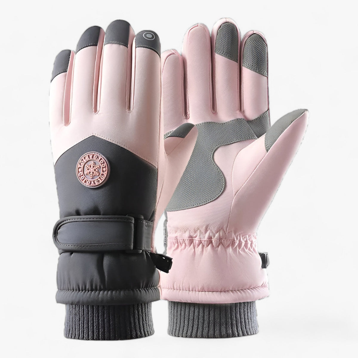 Gants de ski imperméables avec renforts de protection